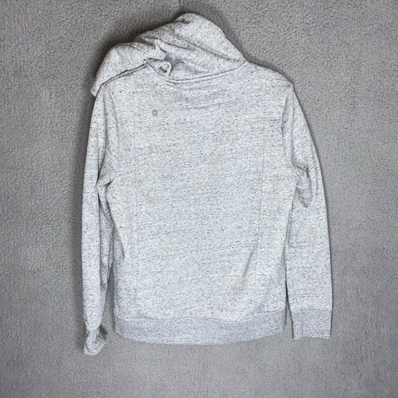 FIGS ON-SHIFT Women's Sz S Full Zip Hoodie Jacket Heathered Gray No Drawstrings - Picture 2 of 7